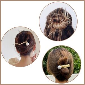 Faux Pearl Hair Clips & Kristen Ess French Pins